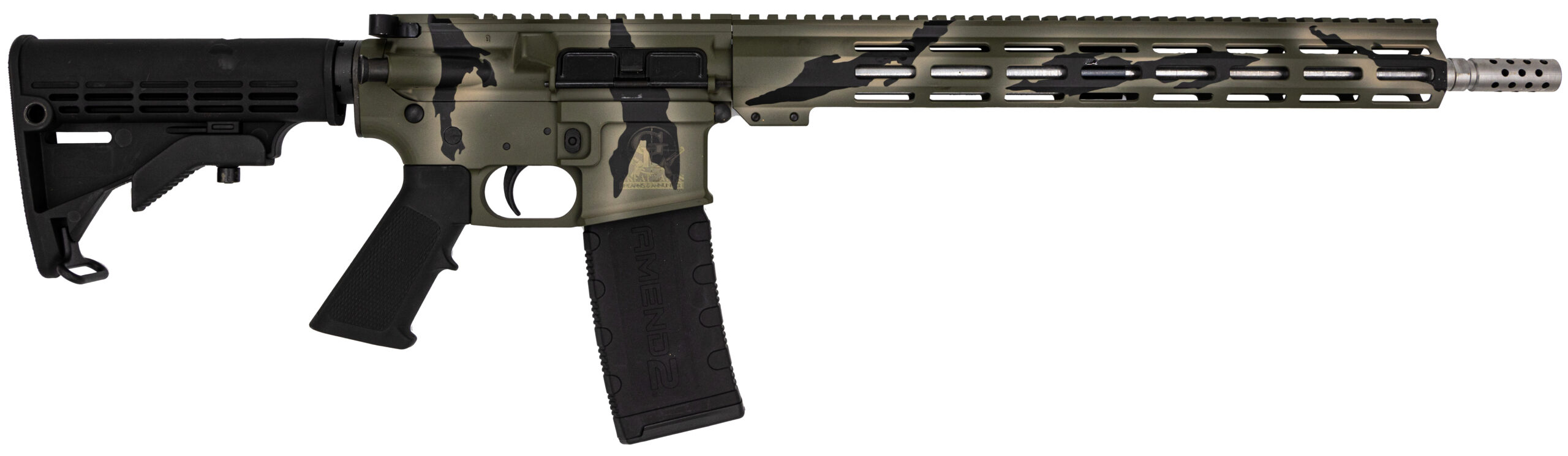 Great Lakes GLFA AR-15 223 Wylde Rifle - Green Camo