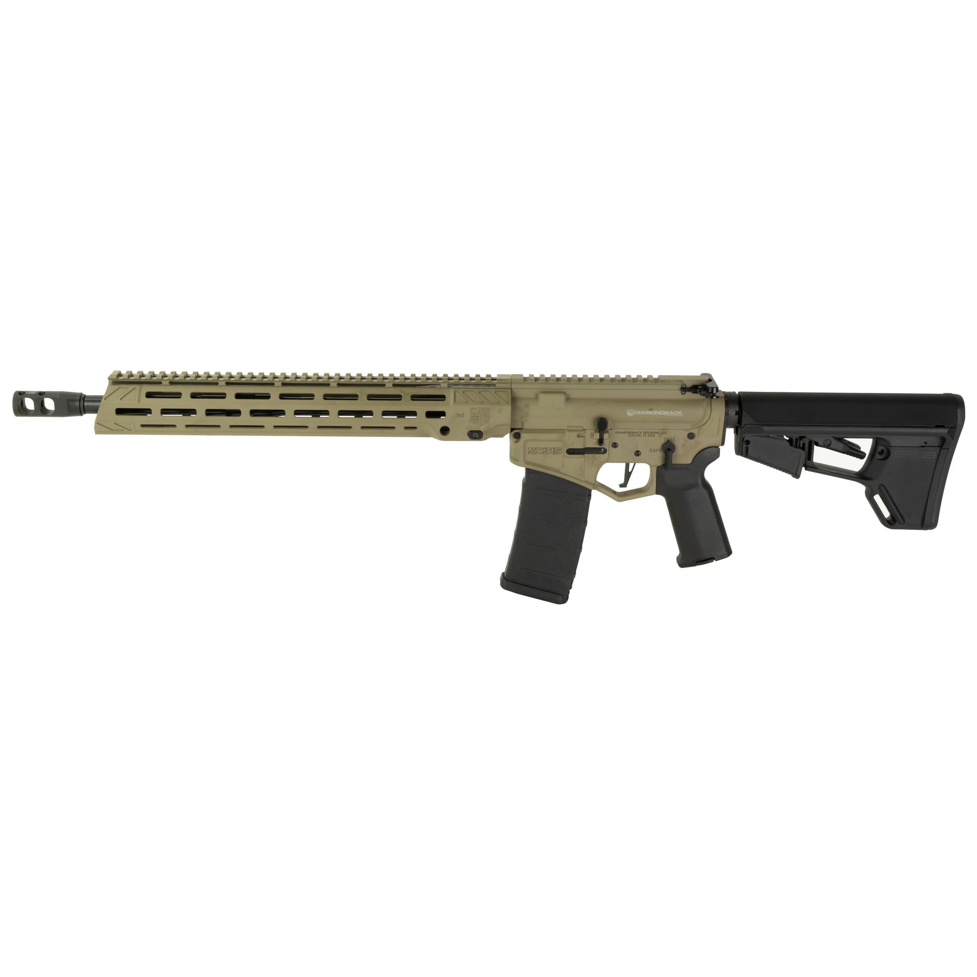 DIAMONDBACK FIREARMS DB15D 5.56MM FDE 16″ M-LOK - No Credit Card Fees - Low, flat rate shipping