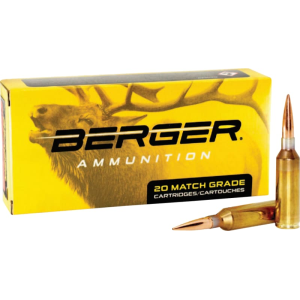 Berger Bullets 50010 Target Rifle 6.5 PRC 156GR Hybrid 20 Per Box