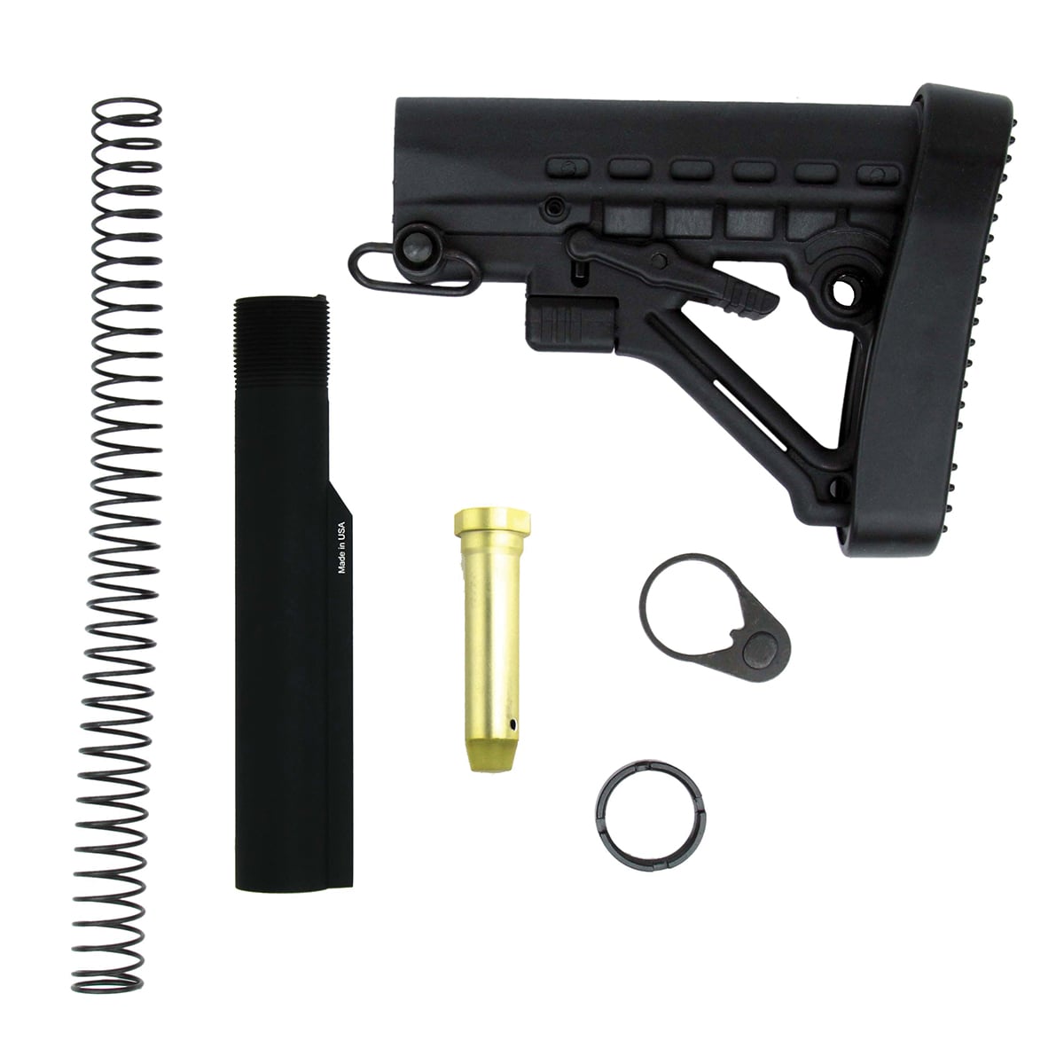TacFire 6-Postion Stock Kit w/QD Attachment, Black