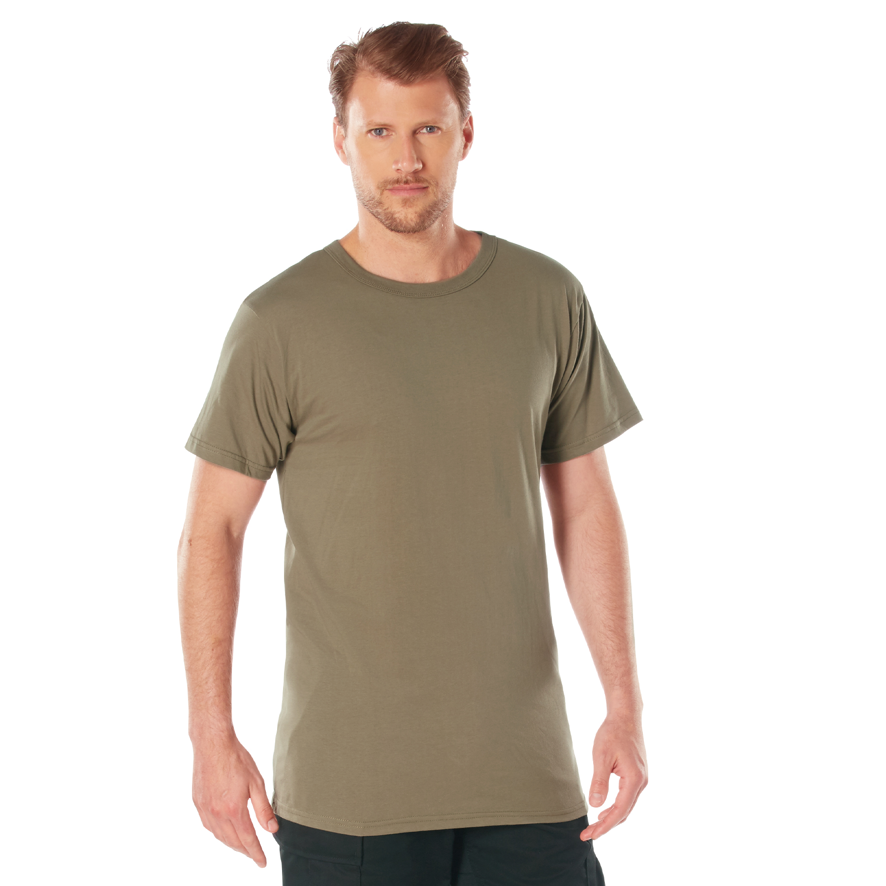 Rothco Solid Color 100 Cotton T-Shirt - Ar 670-1 Coyote Brown, Medium