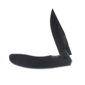 Bear-Son Bear & Son Sideliner Folding Knife 3-1/2" Clip Point Blade Black