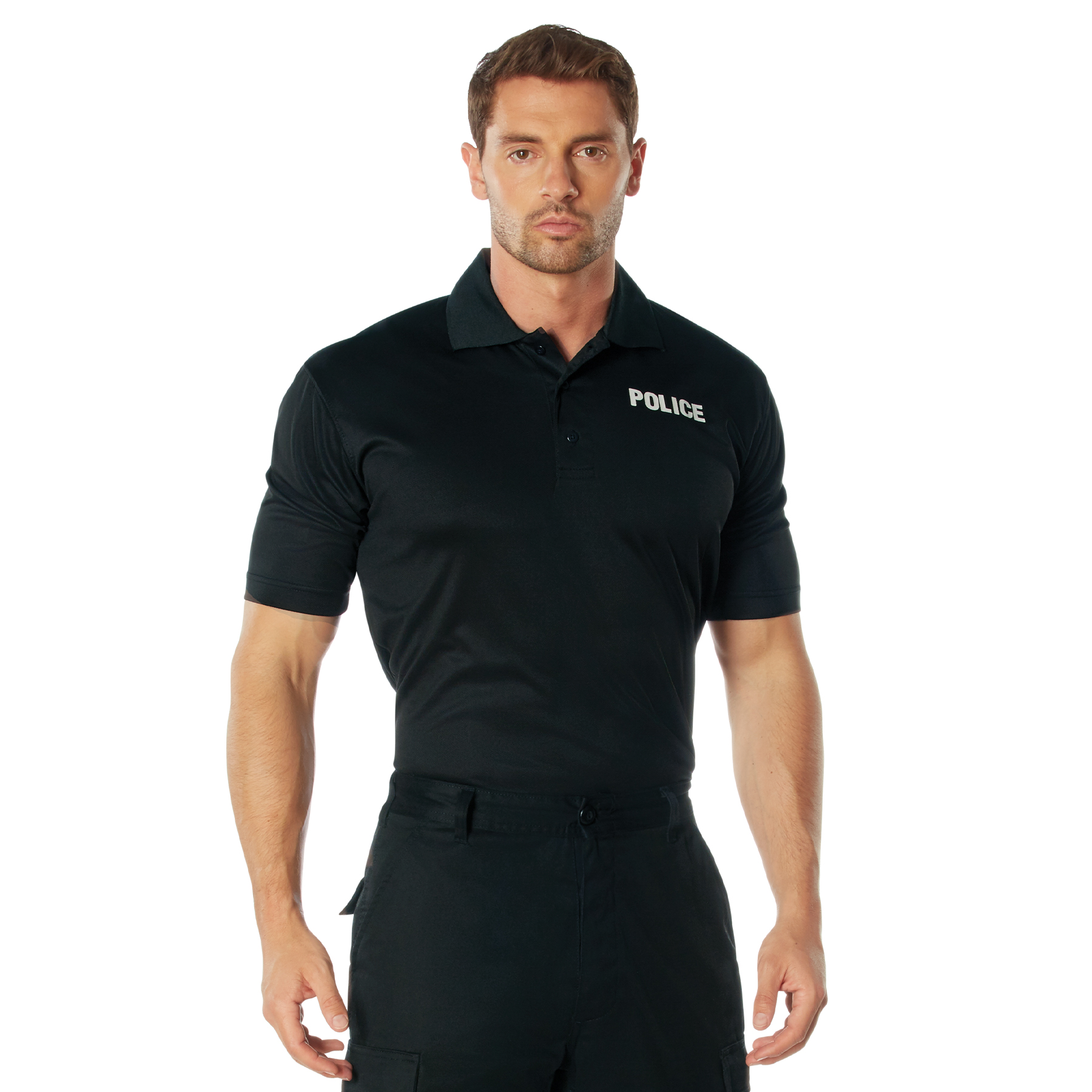 Rothco Moisture Wicking Police Polo Shirt - Medium