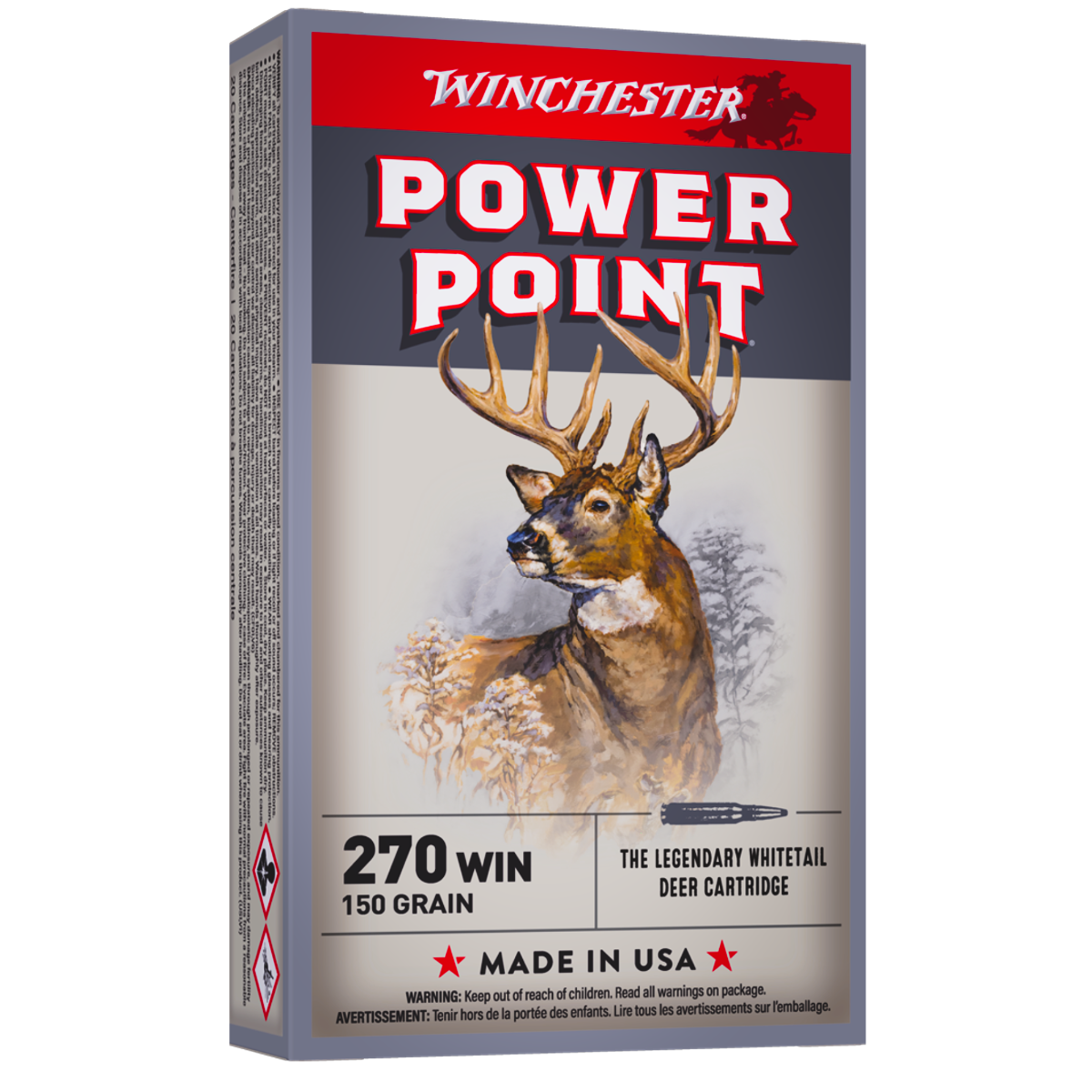 Winchester 270 150gr Power Point Super-X Ammunition 20rds - X2704