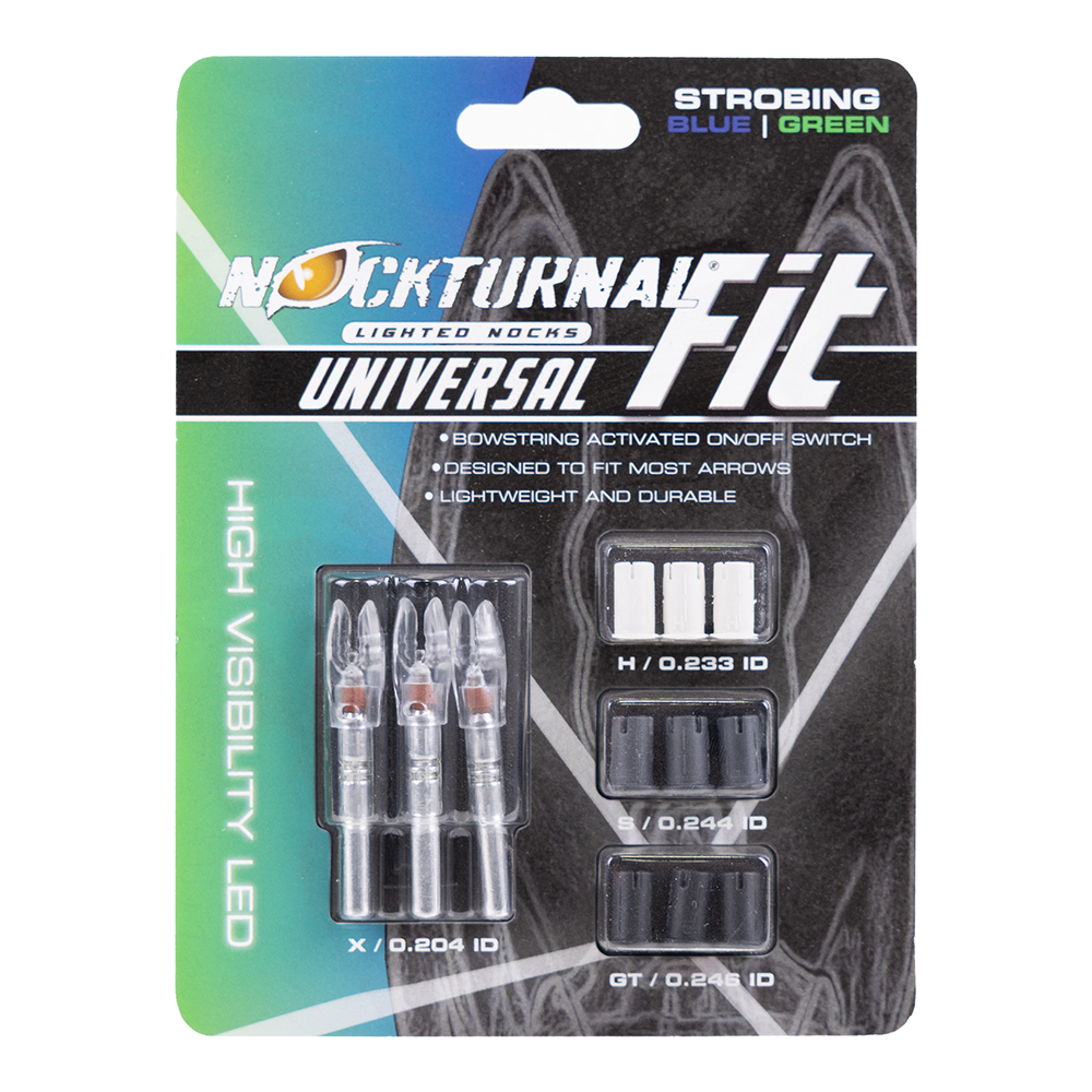 Nockturnal FIT Universal Nock, Strobing Blue/Green - NT-320