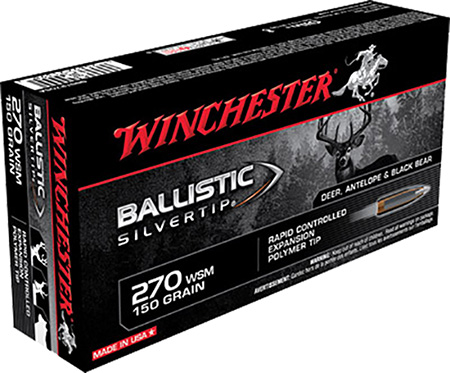 WINCHESTER BALLISTIC SILVERTIP 270WSM 150GR 20RD BX 200RD CASE - No Credit Card Fees - Low, flat rate shipping