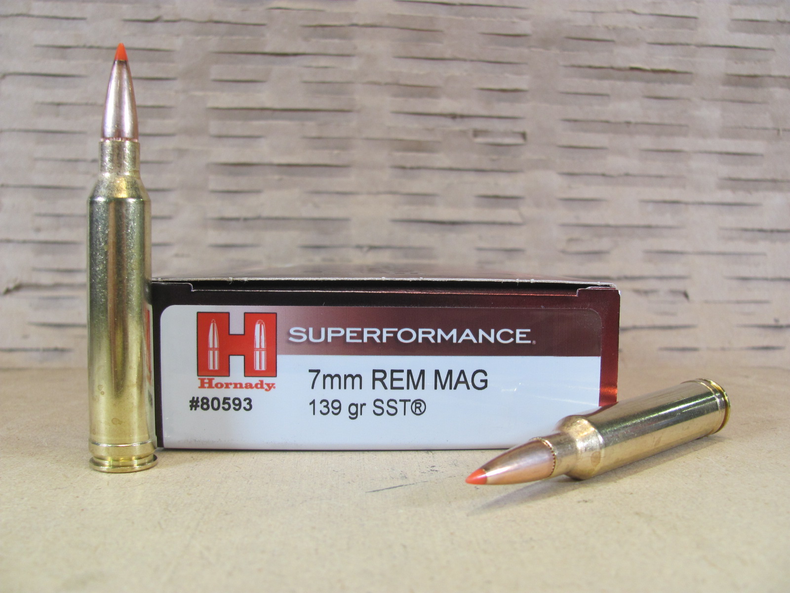 20 Round Box – 7mm Remingtom Magnum 139 Grain SST Hornady Superformance Ammo – 80593