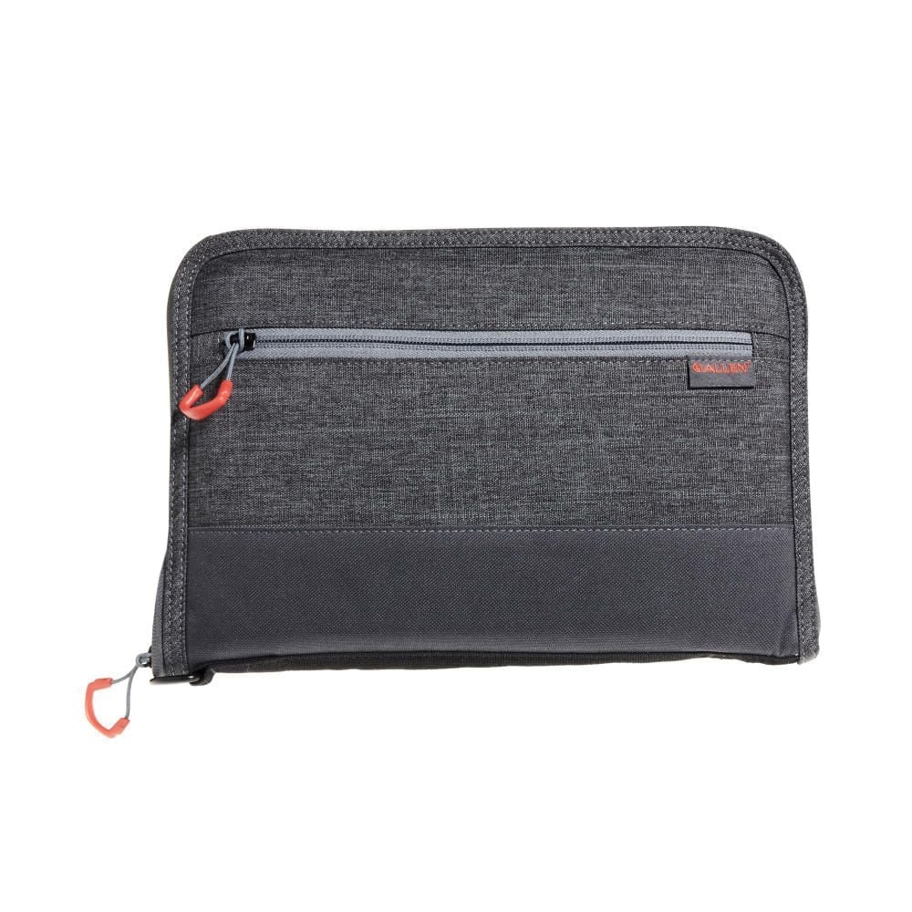 Allen 2.0 Deluxe Handgun Case 11" - Heather Gray/Red, Stylish Handgun Storage - 7757