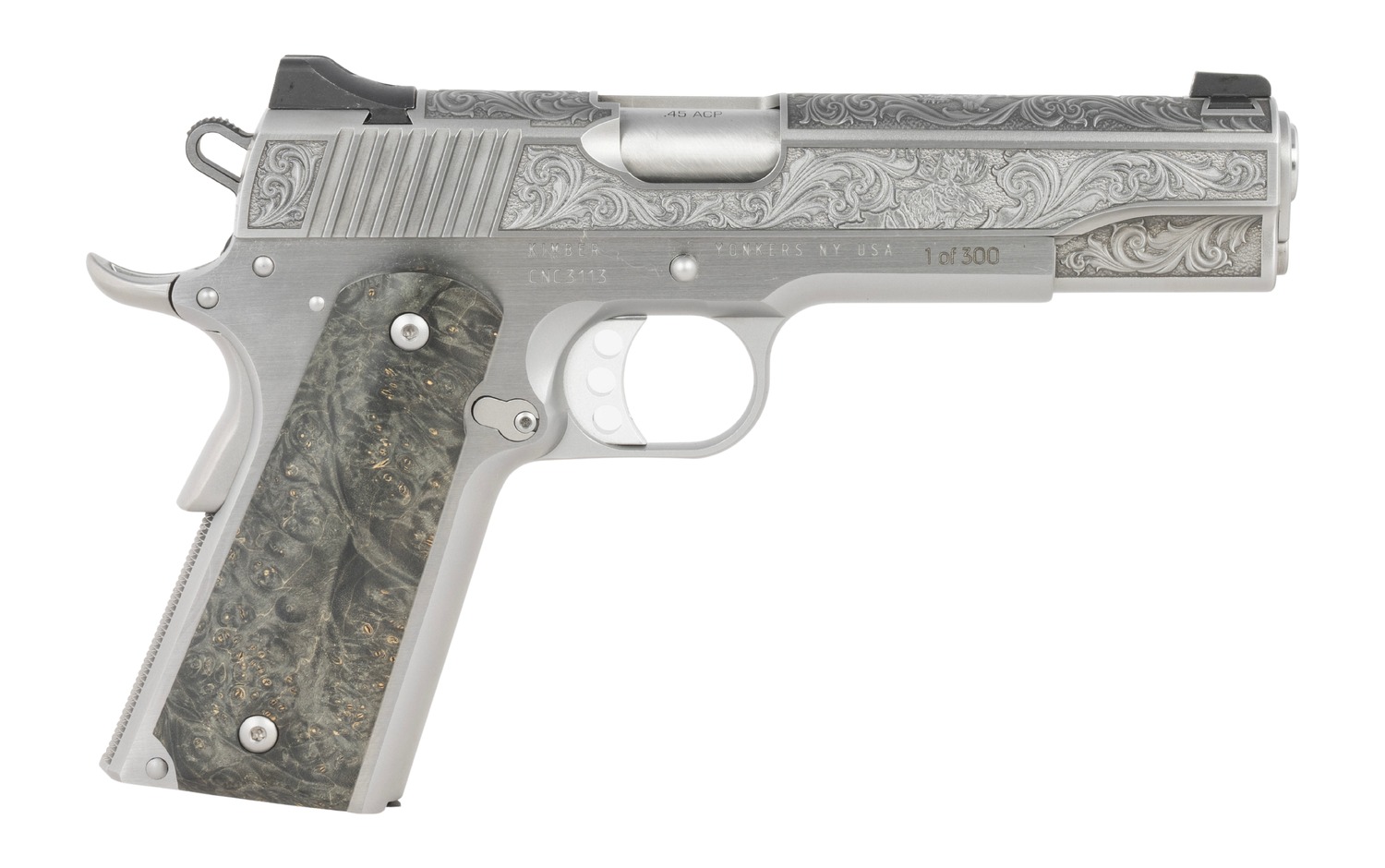 Kimber 1911 Wildlife 45 ACP - Exclusive Burled Maple