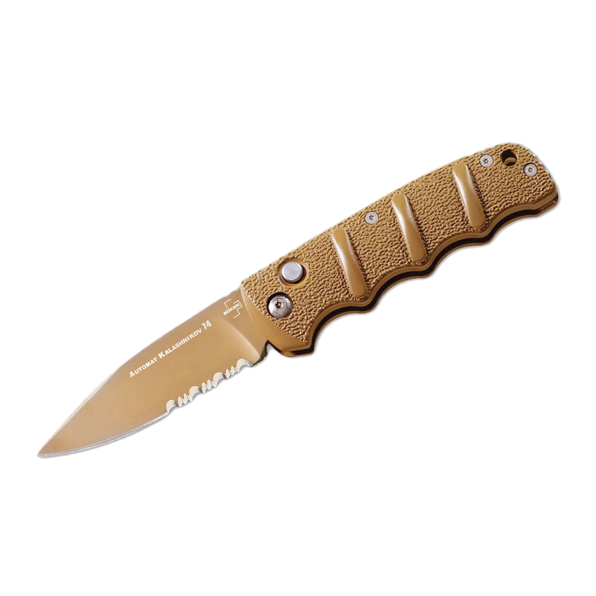 Boker Plus KALS74 Auto/Folding Knife Drop Point, Beige