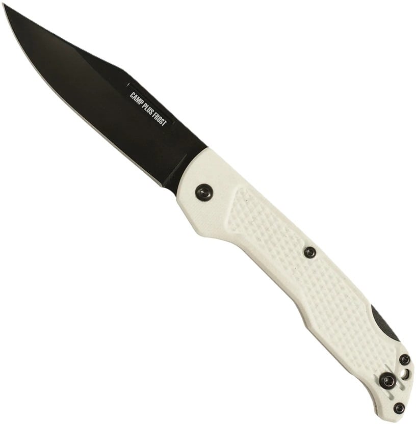 Ontario Knife Company Camp Plus EDC Lockback, White