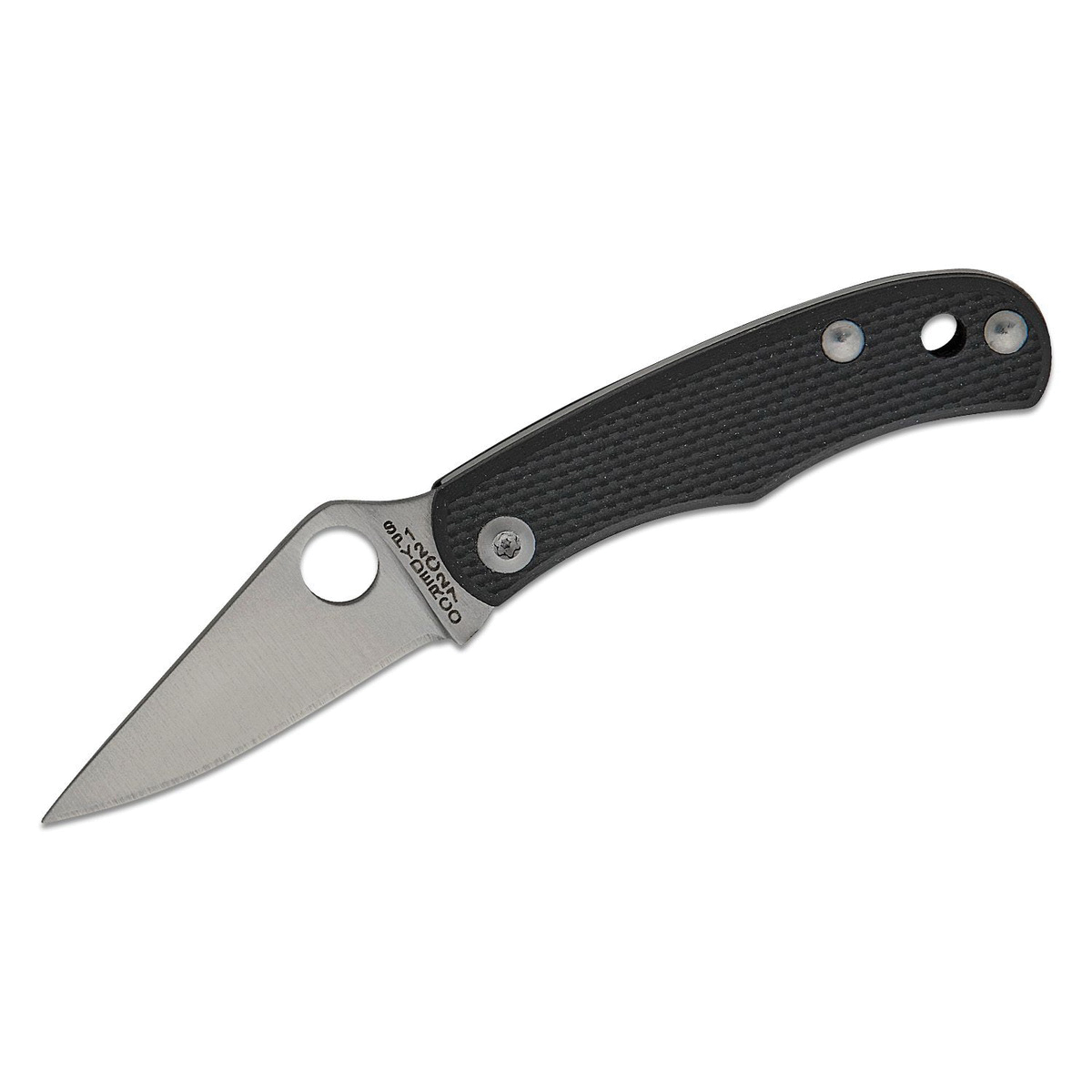 Spyderco Bug Slipjoint Clip Point Knife, Black - C133GBKP