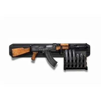 MINMOD RIFLE RACK W/MAG PACK HANGER FOR AR-308/AK-47