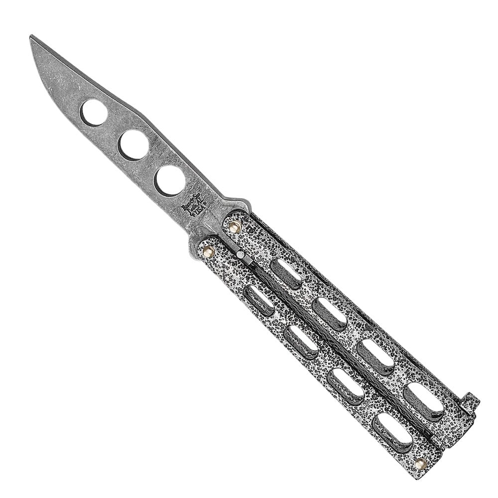 Bear & Son 4" SILVER VEIN BUTTERFLY TRAINER KNIFE