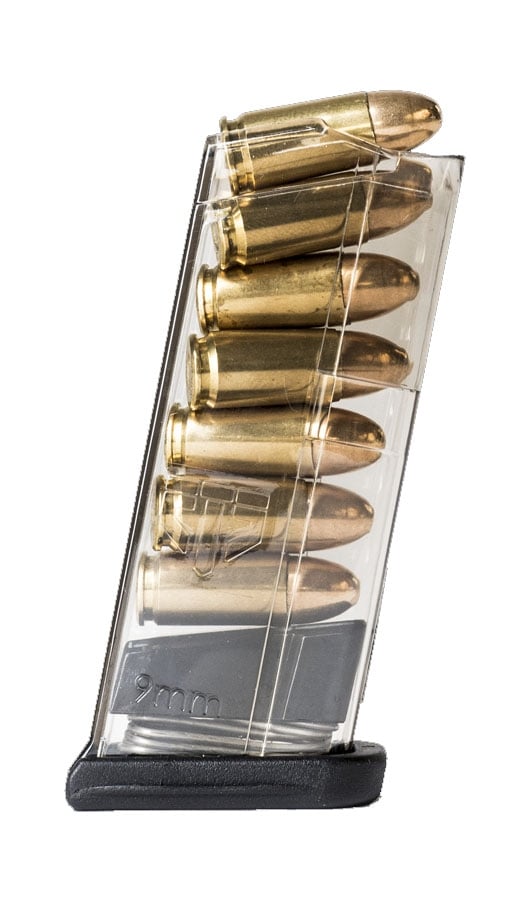 ETS Glock 43 7rd 9mm Magazine, Clear - GLK-43