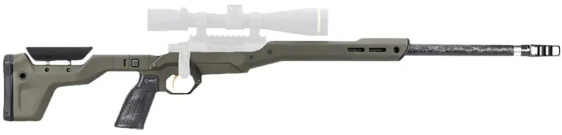 Mdt Sporting Goods Inc 107835CKG HNT26 Chassis System Cobalt Green Fits Howa 1500 SA/ Weatherby Vanguard Compatible w/ AICS Mags Short Action ARCA