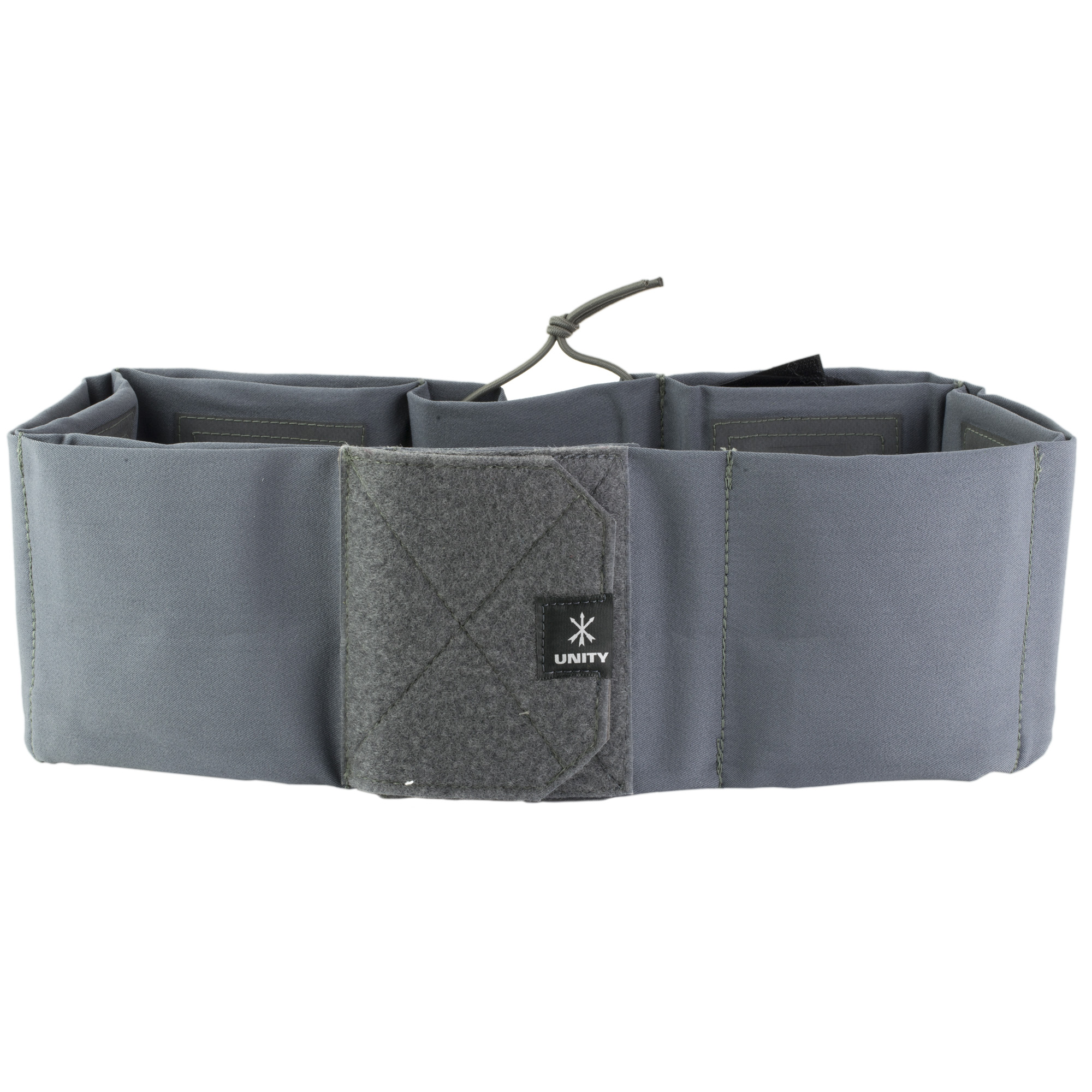 Unity Tactical Clutch Belt, Medium, 31"-38" Waist, Elastic Construction, Gray CL-BLT-G-M
