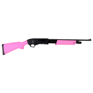 KEYSTONE Compact 410 Gauge 3" 18.5" 5rd Pump Shotgun - Pink / Black