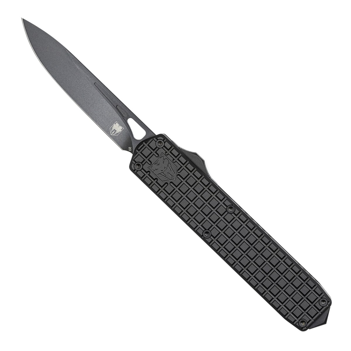 CobraTec Knives Mamba Folding/OTF Knife Black - Ideal for Everyday Carry and Self-Defense - CTBM