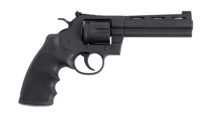Colt Python Revolver 357 Mag 5 in. Matte Blue Hogue Grip 6rd. - No Credit Card Fees - Free Shipping