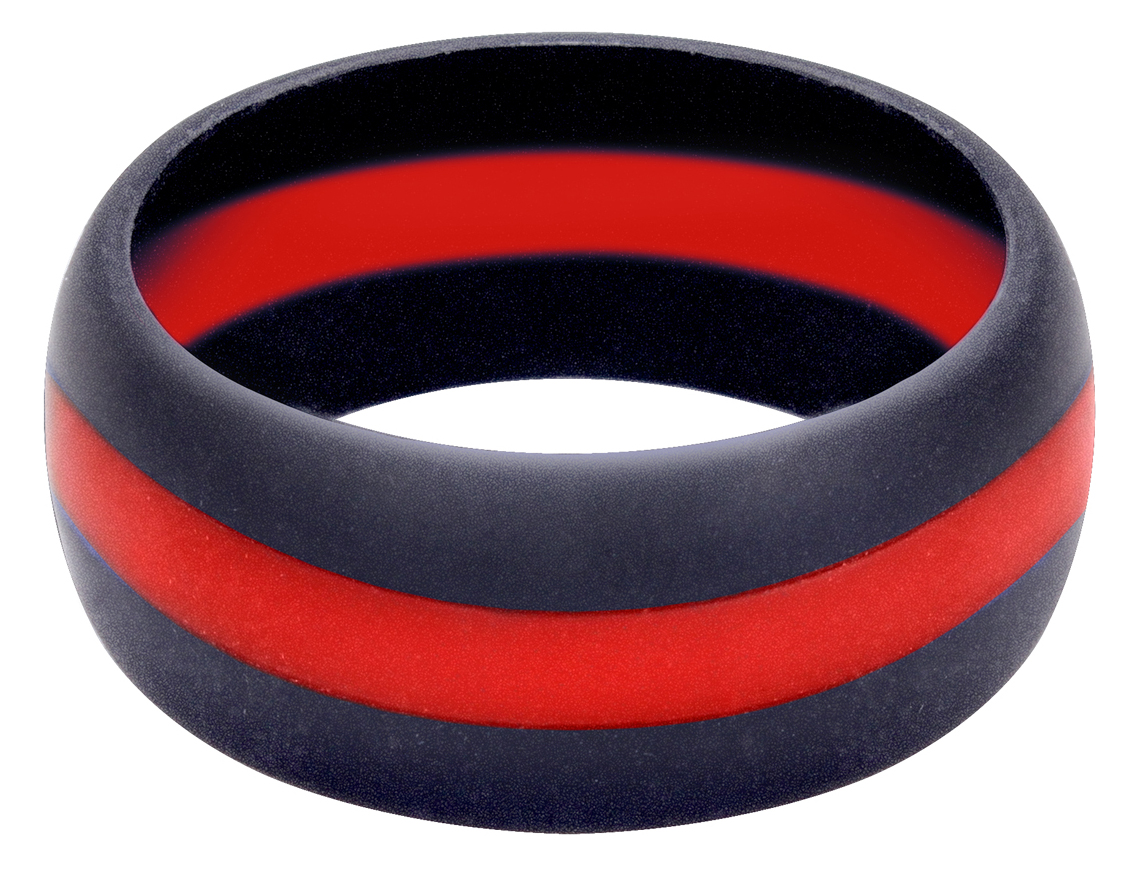 Rothco Thin Red Line Silicone Ring - Ring Size 11