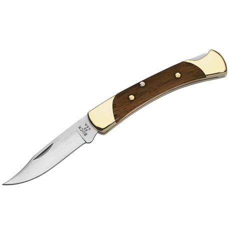 Buck "The 55" Folding Clip Point Knife, Ebony Wood - 0055BRS-C