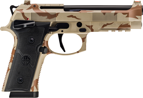 Beretta 92XI SAO 9mm Pistol - Desert Camo, 10-Round
