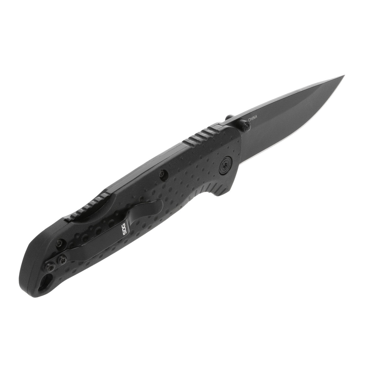 SOG Knives Adventurer LB Folding Knife Drop Point Black - Durable, Lightweight and Reliable Handle - SOG-13-11-01-43