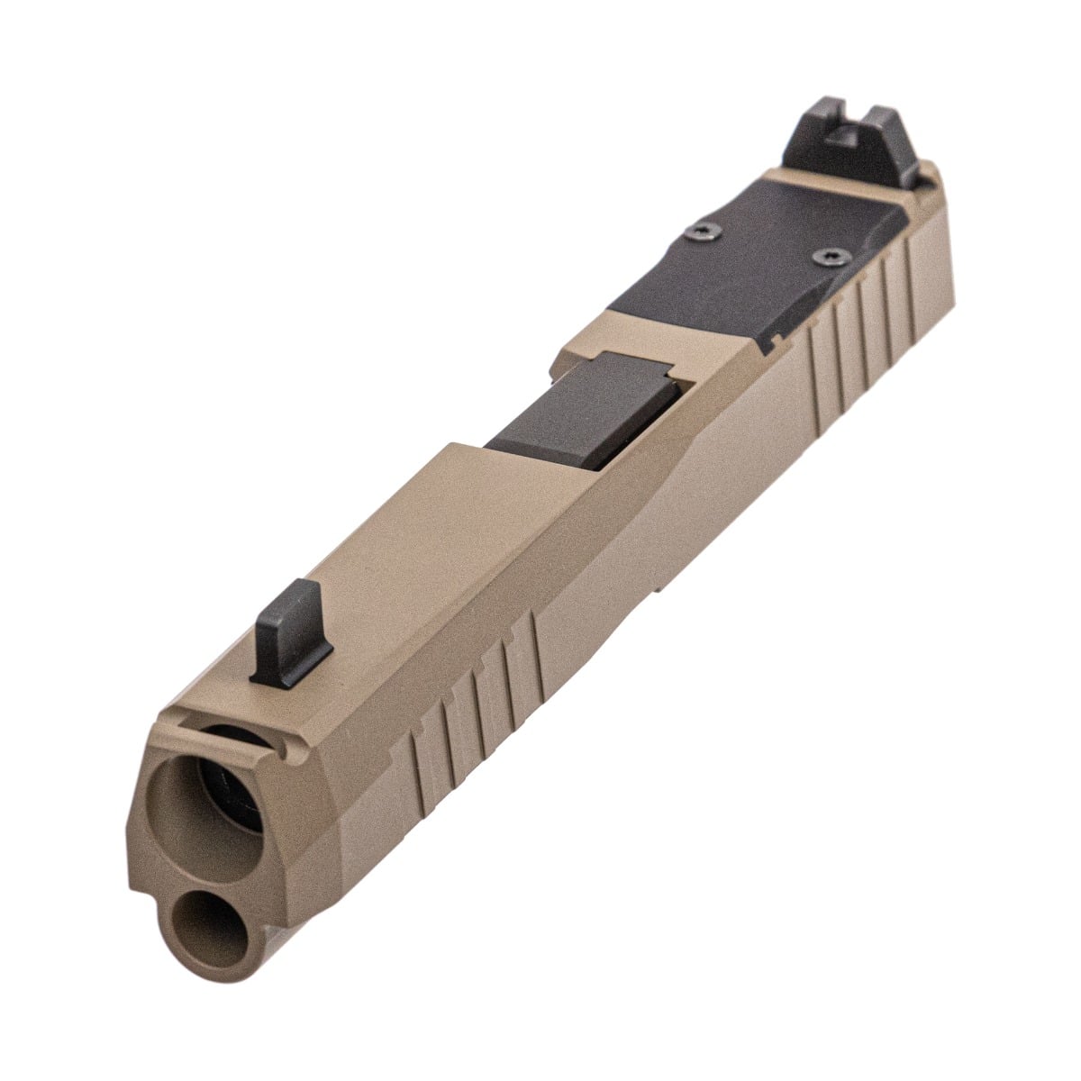 PSA Dagger Compact C-1 RMR Compensated Slide Assembly With Non-Threaded Barrel, Flat Dark Earth