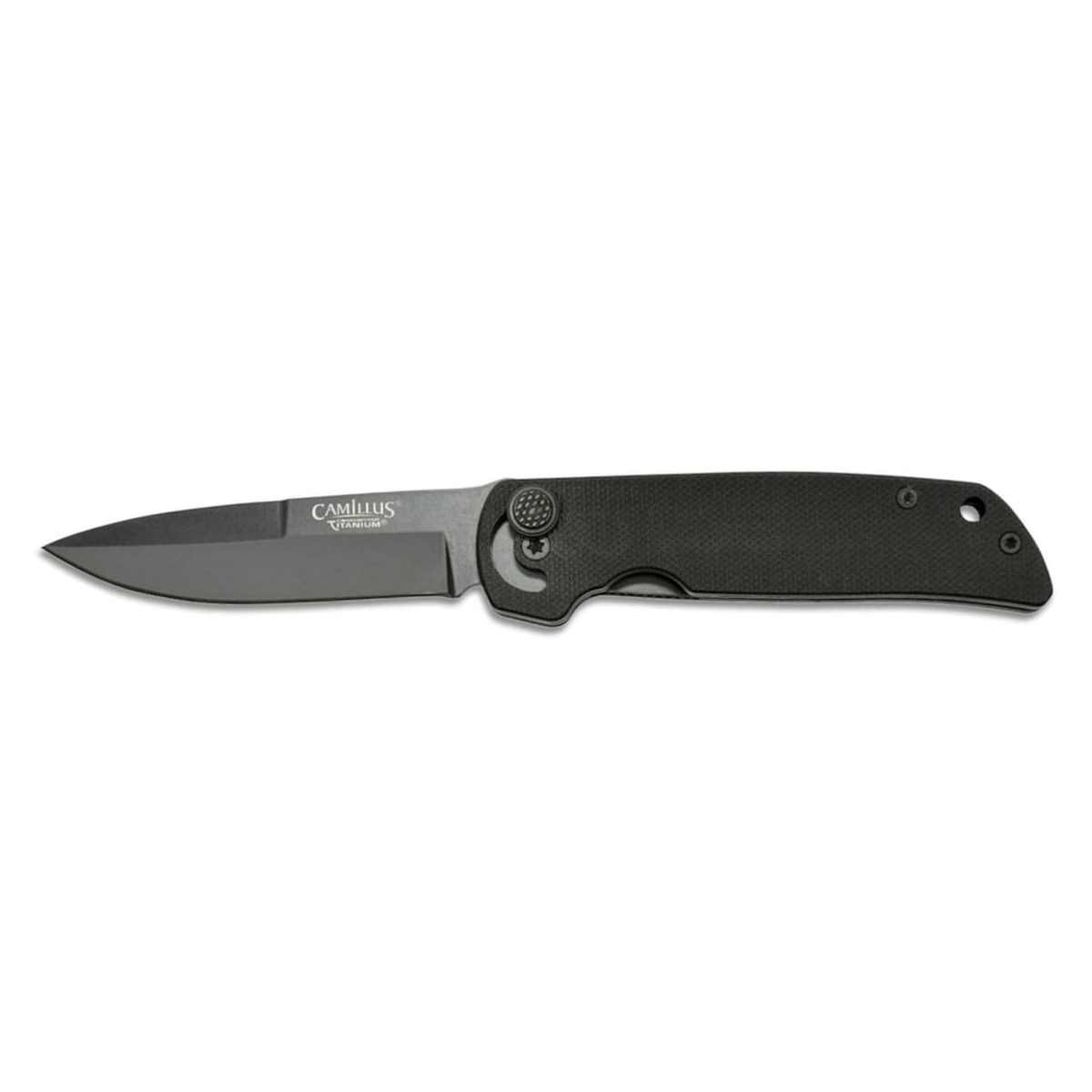 Camillus Cuda Mini Folding Drop Point Knife, Black - CAM-19637