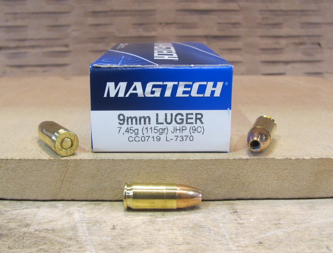 1000 Round Case – 9mm Luger 115 Grain JHP Hollow Point Magtech Ammo – 9C