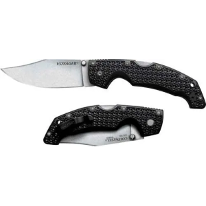 COLD STEEL LARGE VOYAGER 4 PLAIN EDGE BLADE CLIP FOLDER