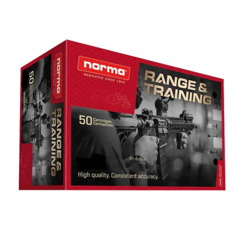 Norma Range Training Rifle Ammunition .300 Blackout 147gr FMJ 20/ct