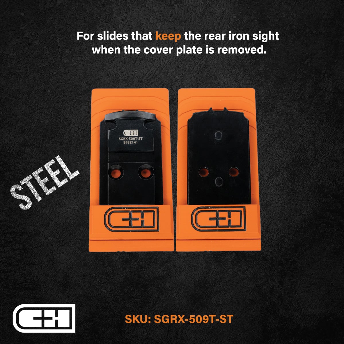 C&H Precision Optic Plate -SIG P320 RX/AXG TO HOLO 509T- SGRX-509T-ST