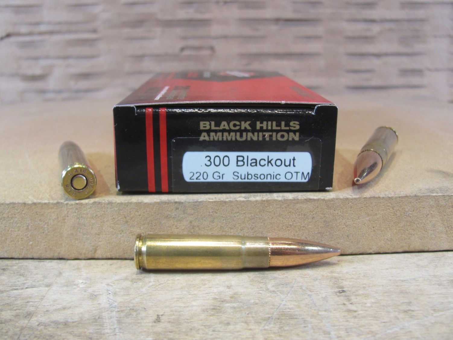 500 Round Case – 300 Blackout 220 Grain OTM Black Hills Ammo – D300WHISPERN2