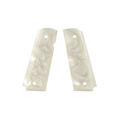 Hogue 1911 Government Polymer Grips, Pearlized White - 45165