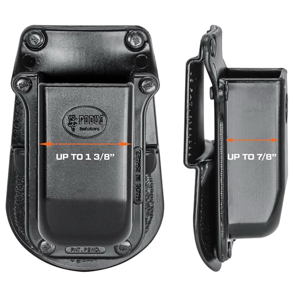Fobus Single Magazine Pouch for 9mm/.40 Double Stack Magazine, Black - 3901G