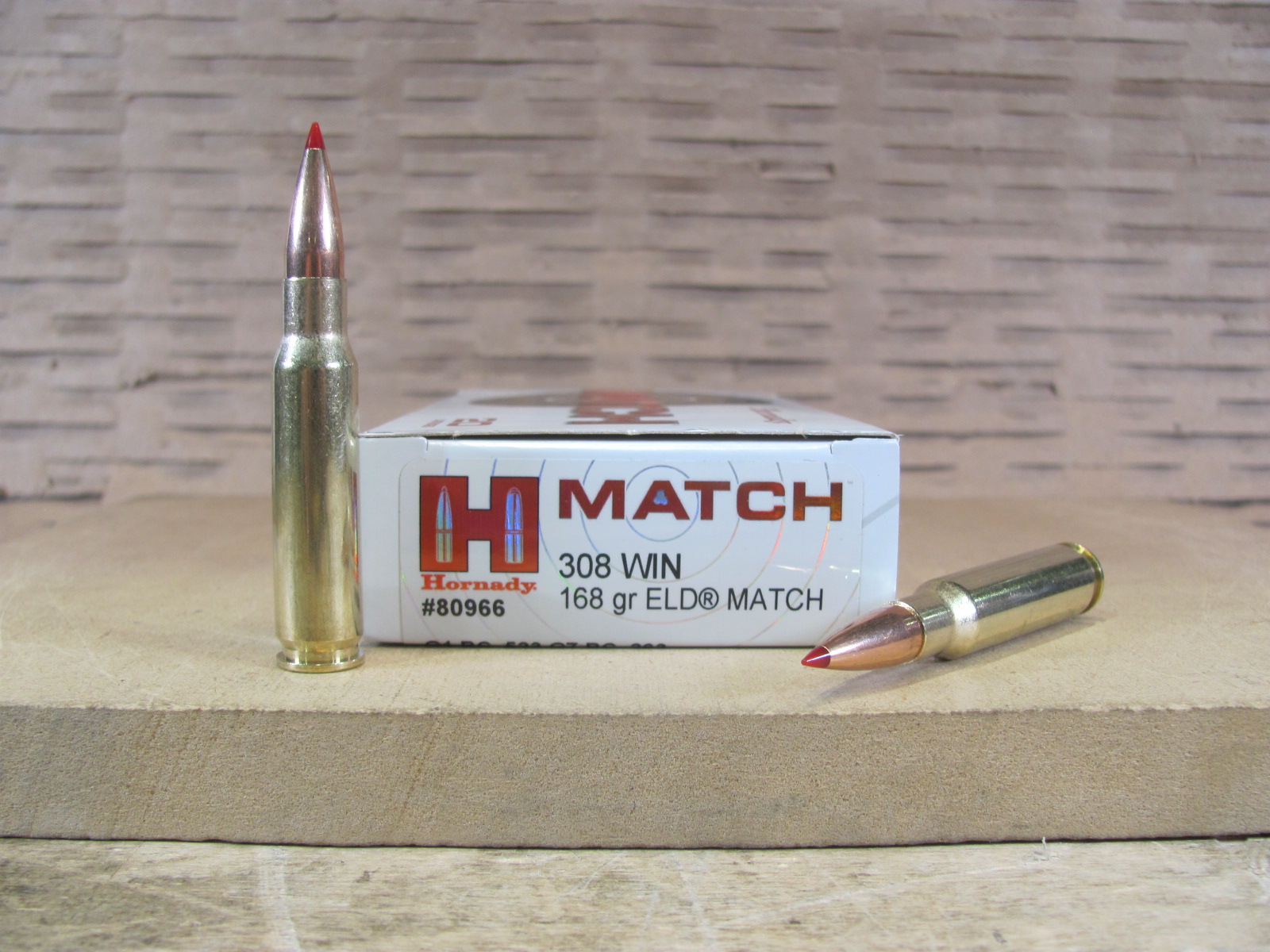 200 Round Case – 308 Win 168 Grain ELD Match Hornady Match Ammo – 80966