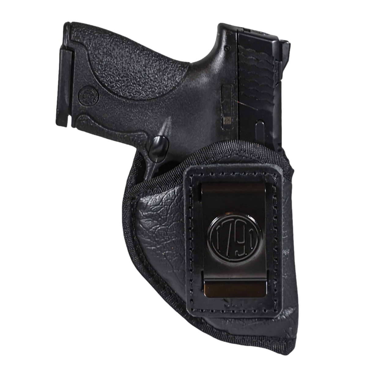 1791 Gunleather EcoCarry Bersa Thunder 380/Kel-Tec P11 IWB Holster Right Leather, Black