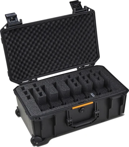PELICAN VAULT V525PF7 LARGE- - 7 PISTOL CSE PRE CUT FOAM BLK