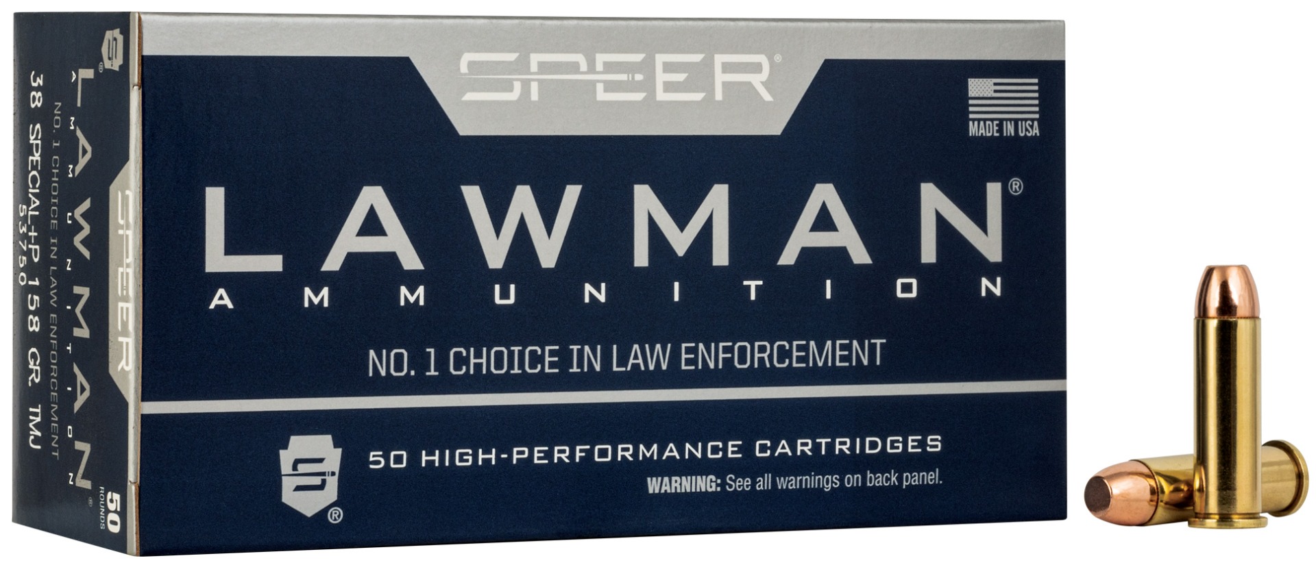 SPR LAWMAN 38SPL+P 158GR TMJ 50/1000 - No Credit Card Fees - Low, flat rate shipping