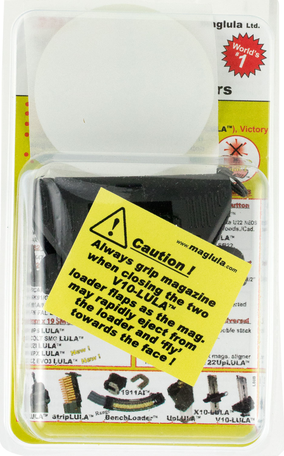 Maglula X10-LULA and V10-LULA Narrow Single Stack .22lr Polymer Loader Set, Black - XV80B