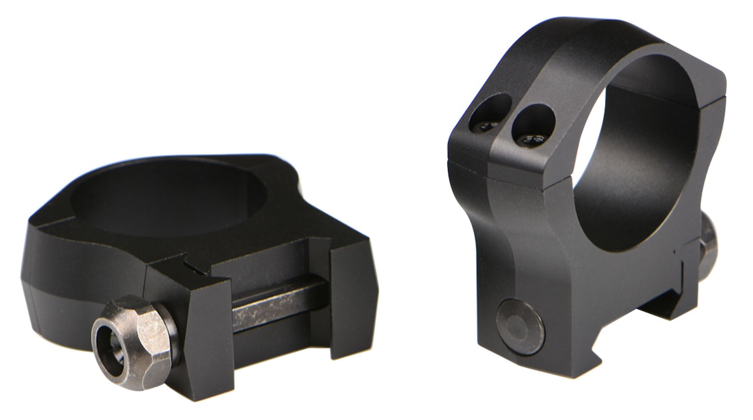 Warne Scope Mounts Mountain Tech 34mm Low 7075 T6 Aluminum Fixed Scope Ring, Matte Black - 7220M