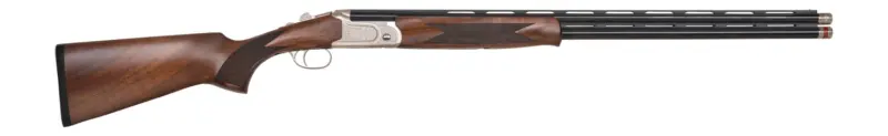 Mossberg 75492 Gold Reserve 28 Gauge Break Open 3" 2rd 28" Blue Polished Over/Under Vent Rib Barrel, Silver w/Engraved Scroll Gold Inlay Receiver, Grade A Walnut Stock