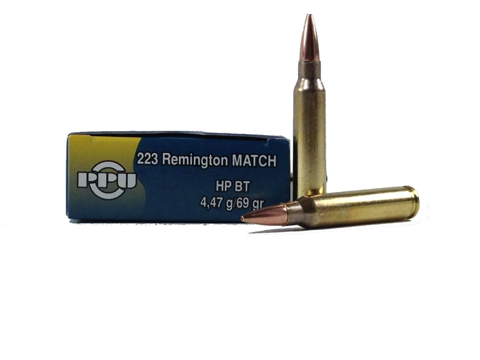 PPU .223 REM MATCH 69GR HPBT 20/1000 - No Credit Card Fees - Low, flat rate shipping