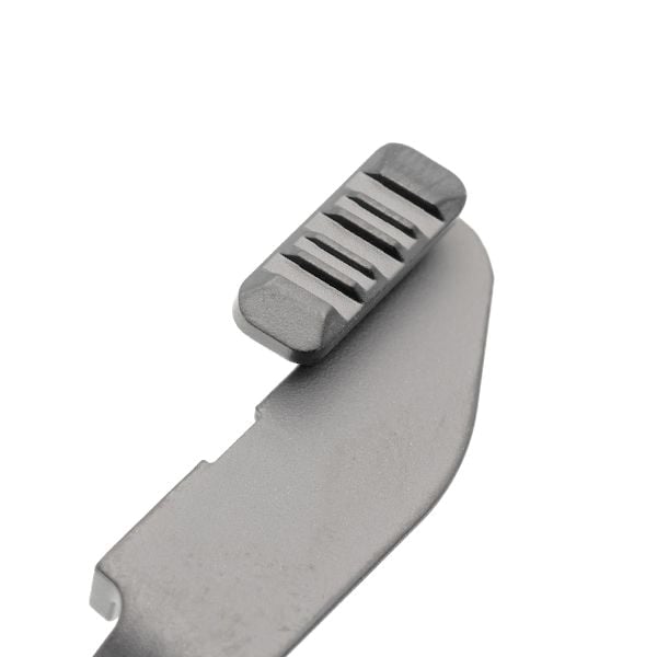 Tyrant Designs CNC Extended Slide Release Fits Springfield Armory Hellcat, Gray