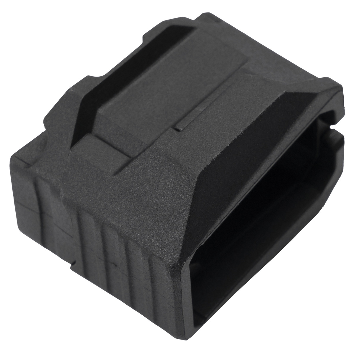 Strike Industries M-LOK Stacked Angled Grip, Black - Tactical Angled Grip for Enhanced Weapon Control and Stability - SI-AR-CMS-SAF
