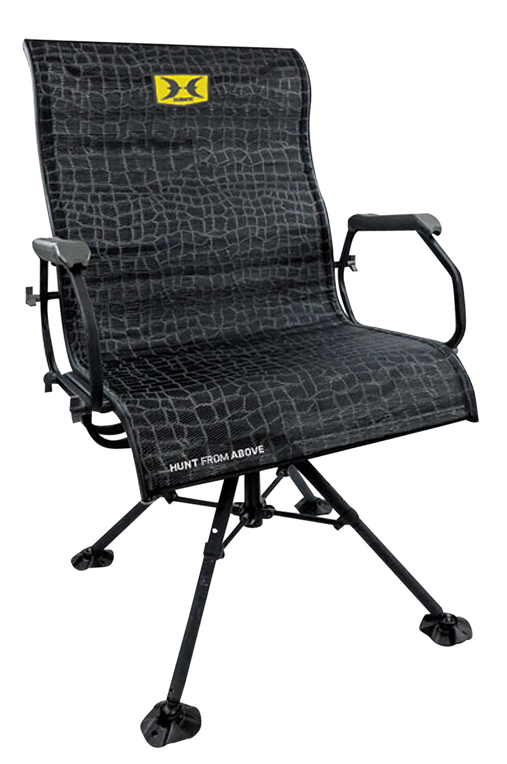 Hawk Big Denali Blind Chair Folding Black Mesh
