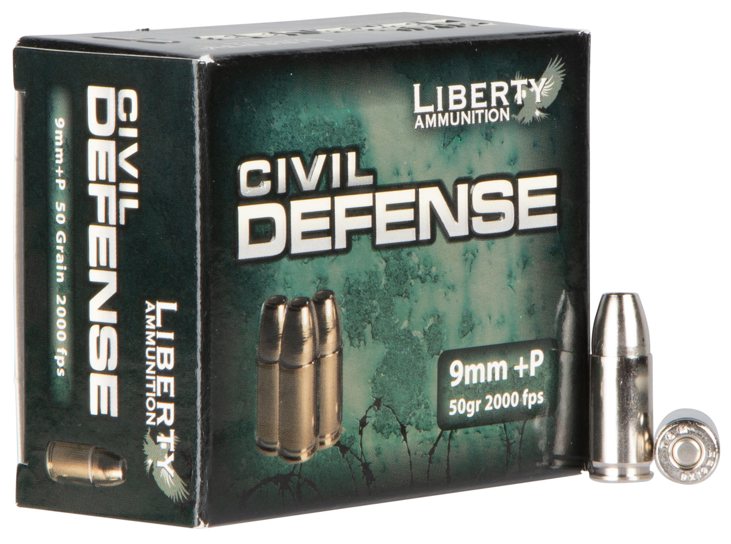 LIBERTY CIVIL DEFENSE – 9MM LUGER 50GR HP 20RD 10BX/CS - No Credit Card Fees - Low, flat rate shipping