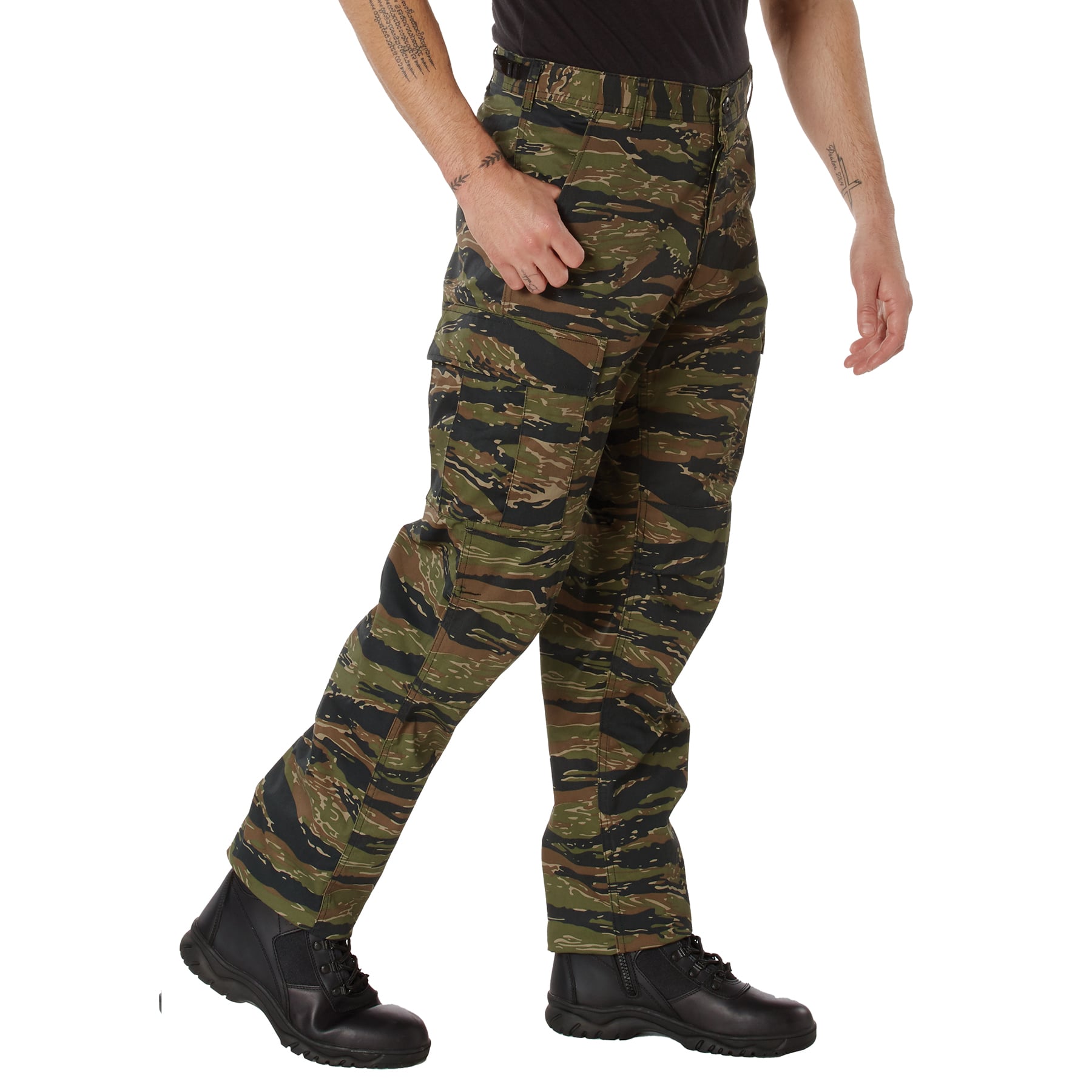 Rothco Camo Tactical Bdu Pants - Tiger Stripe Camo, Large
